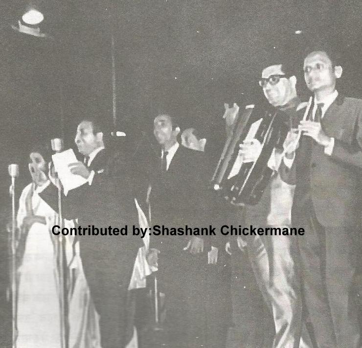 Mohd Rafi with Usha Thimoty in the concert