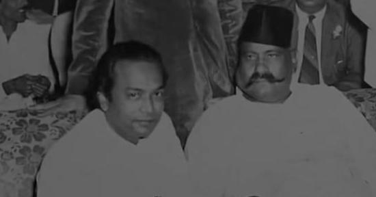 Naushad with Bada Gulam Ali Khan