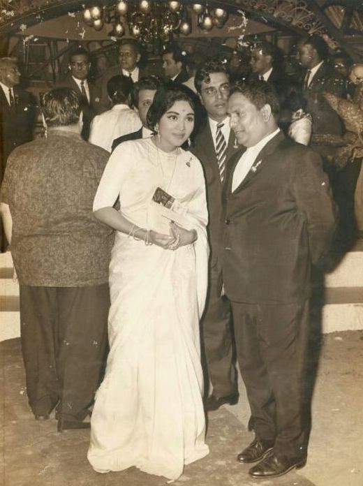 Shankar Jaikishan with Vyjantimala, Rajendra Kumar & others in a function