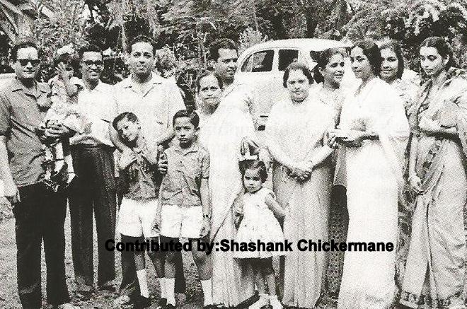 Geeta Dutt with Guru Dutt & their family