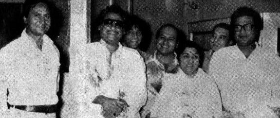 Kishore Kumar with Lata Mangeshkar