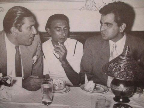 Sahir with BR Chopra & Dilip Kumar
