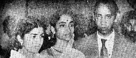 Lata with Geeta Dutt & Rajendra Krishnan