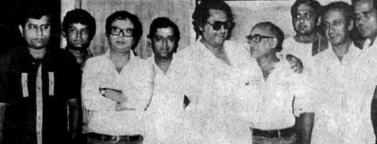 Kishorekumar with RD Burman & others