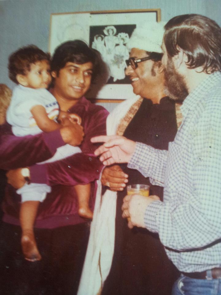 Kishore Kumar with son Amit and Sumeet