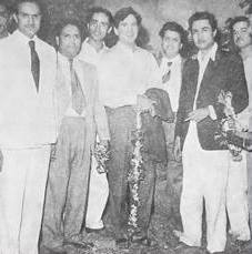 Shankar Jaikishan with Dilip Kumar & others
