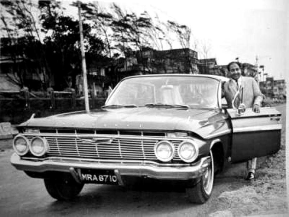 Mohammad Rafi with his car