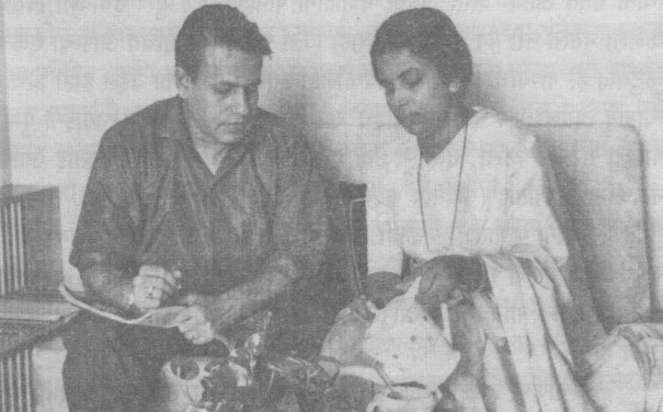 Suman Kalyanpur with her husband