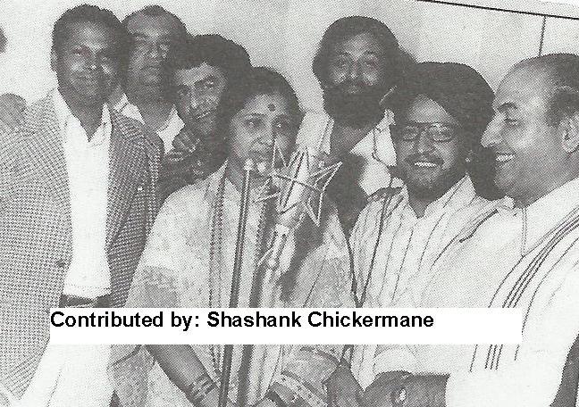 Mohdrafi, Asha with others in a song recording