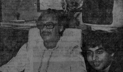 Kishoreda with Amit Kumar at home
