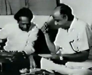 Naushad with Rajendra Krishnan