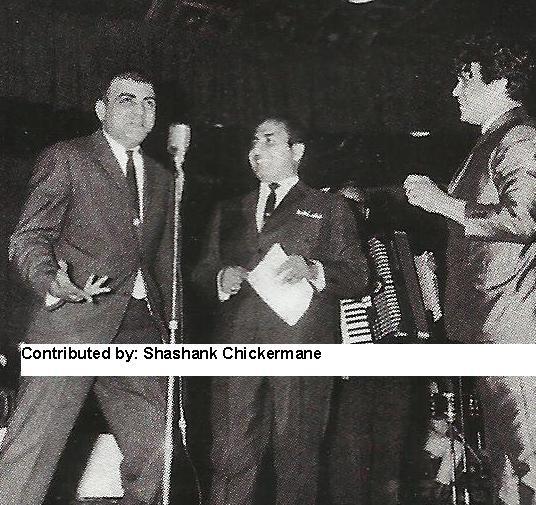 Mohdrafi with Mehmood and Jaikishan in a concert 