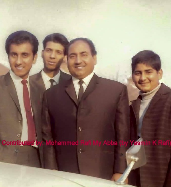 Mohd Rafi with his son's