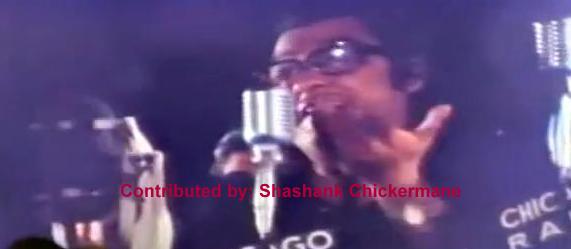 Kishoreda singing in a concert