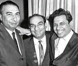 Sahir with Yash Chopra & Ravi