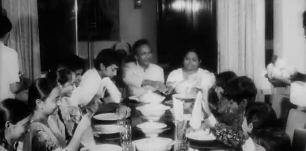 Naushad with his family having dinner at home