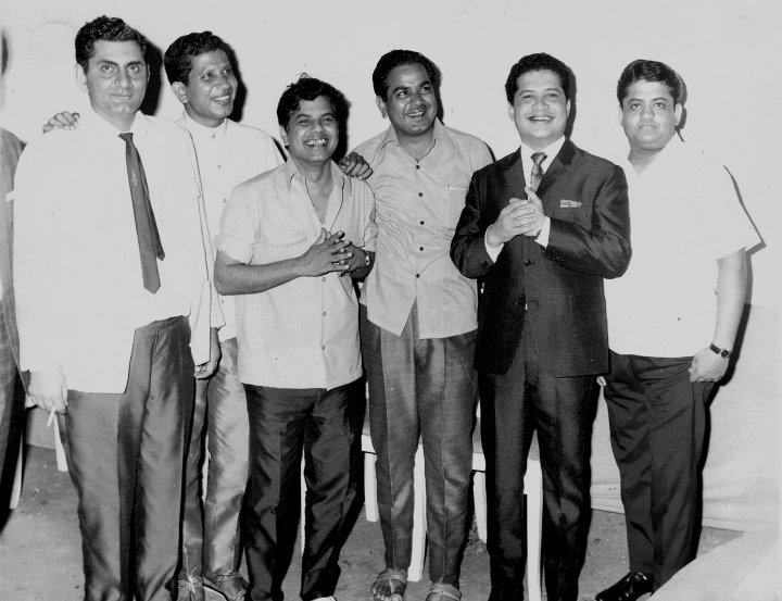 Laxmikant Pyarelal with Anand Bakshi & others