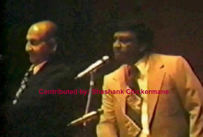 Mohd Rafi with Johny Wishkey in a concert