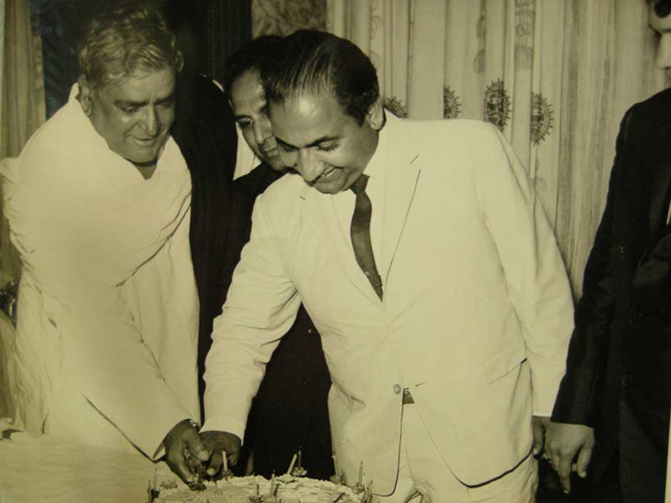 Mohd Rafi with Prithvi Raj Kapoor