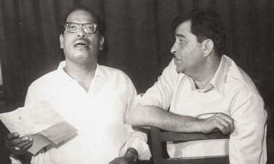 Mannadey with Rajkapoor