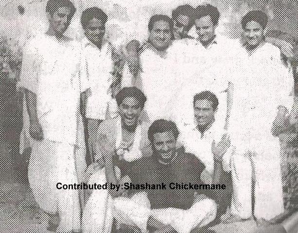 Kishoreda with GM Durrani, Mukesh, Mohd Rafi, Shailesh Kumar & others