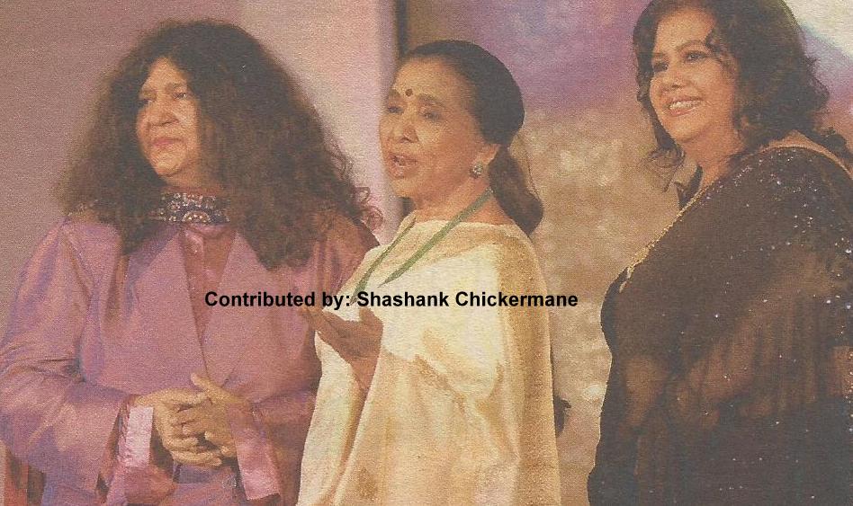 Asha Bhosale with Runa Laila & others