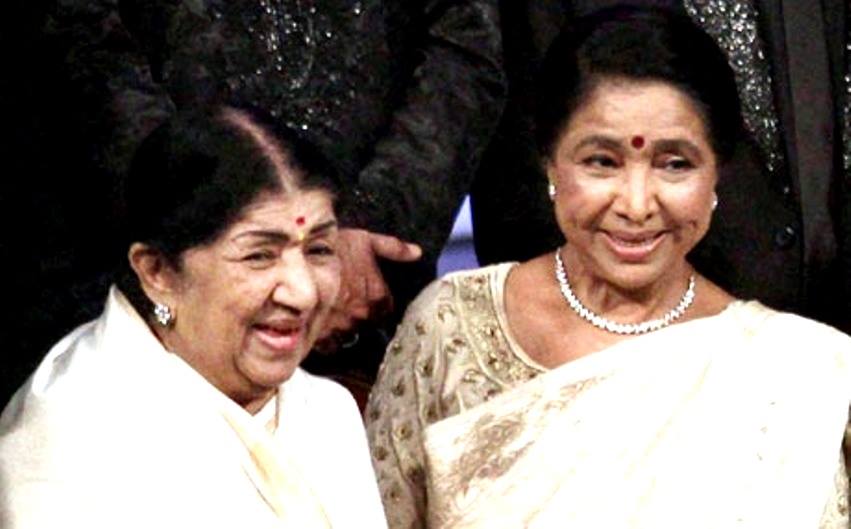 Lata with Asha Bhosale