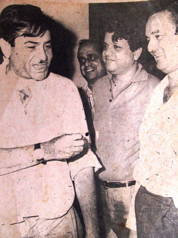 Raj Kapoor with Mukesh, Jaikishan & others