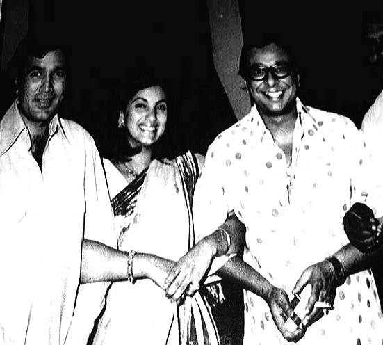 RD Burman with Rajesh Khanna, Dimple Kapadia & others