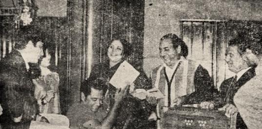 Mohd Rafi with Kishore Kumar and Shankar