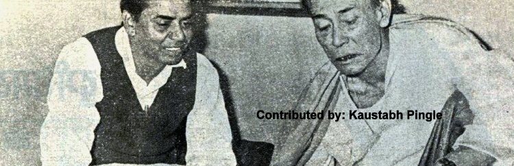 SD Burman discussing with Shailendra