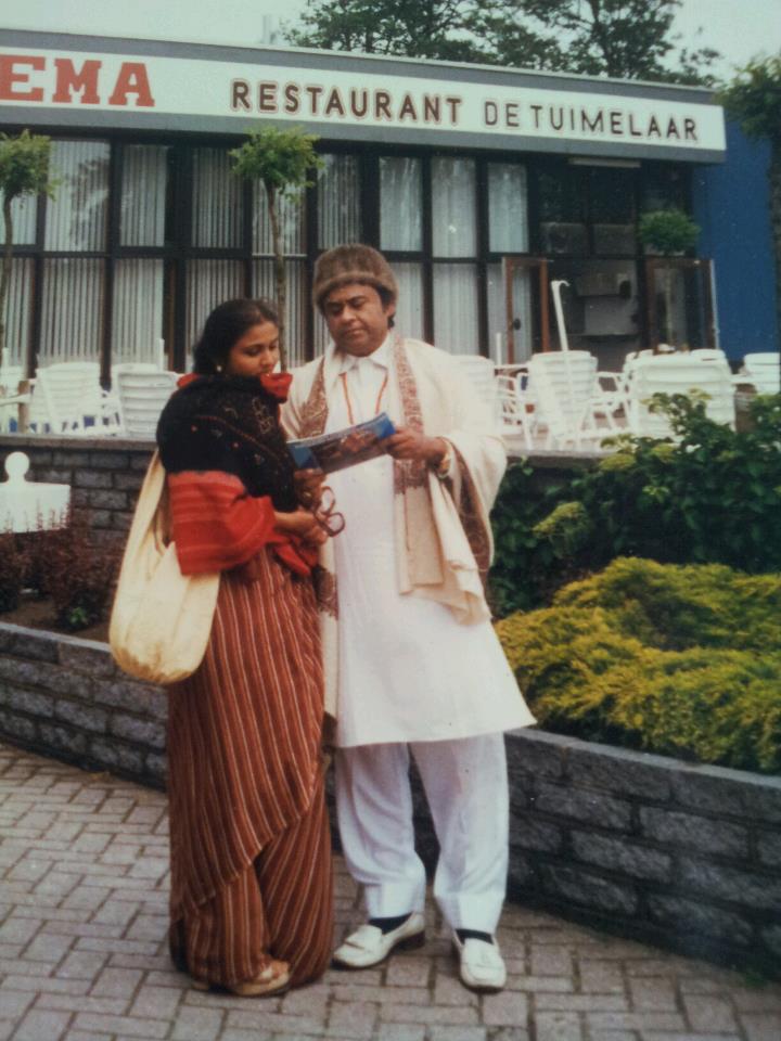 Kishore Kumar with Leena Chandavarkar