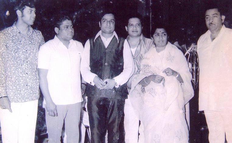 Lata with Laxmikant Pyarelal, Shailendra Singh, Rajkapoor & others