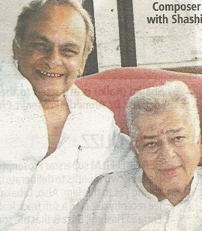 Kalyanji with Shashi Kapoor