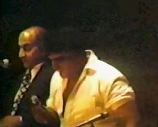 Mohd Rafi singing with Mehmood in the concert