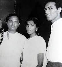 Talat Mohd with Anil Biswas & Lata Mangeshkar