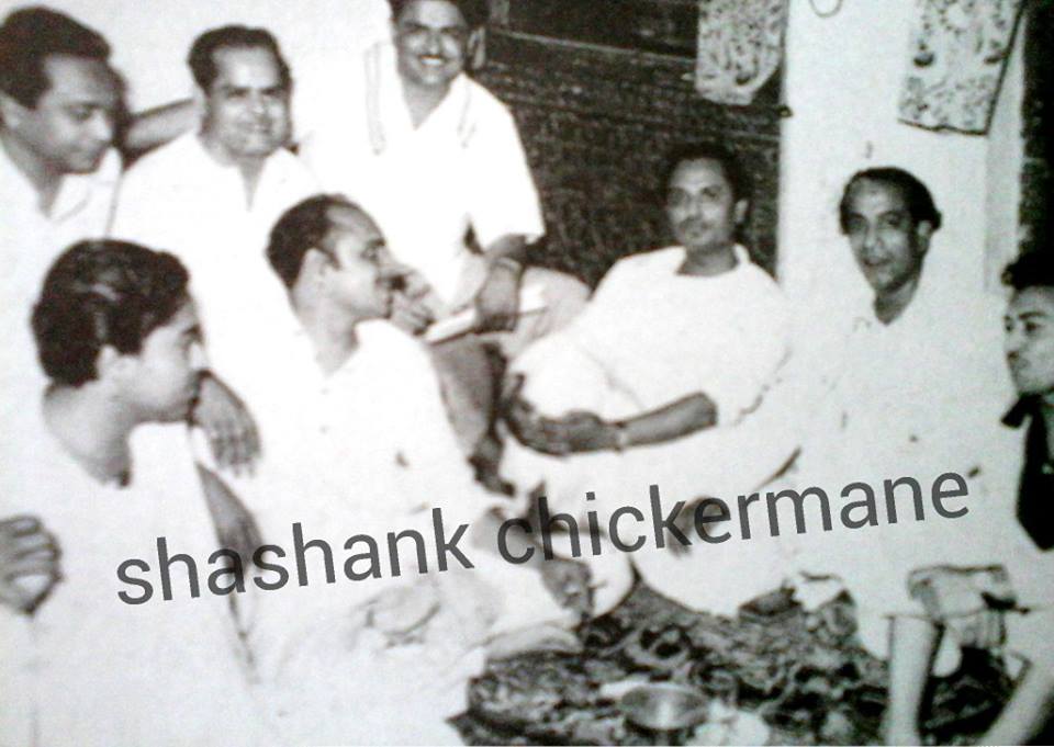 C Ramchandra with Naushad, Roshan, Mohd Safi, Gulam Mohd, Madan Mohan, Anil Biswas & Others