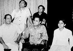 Mohd Rafi with Prem Dhawan, Dilraj Kaur & others