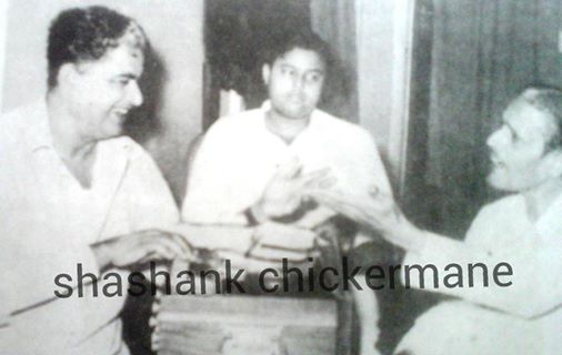 C Ramchandra discussing with Pradeep & Kishore Desai