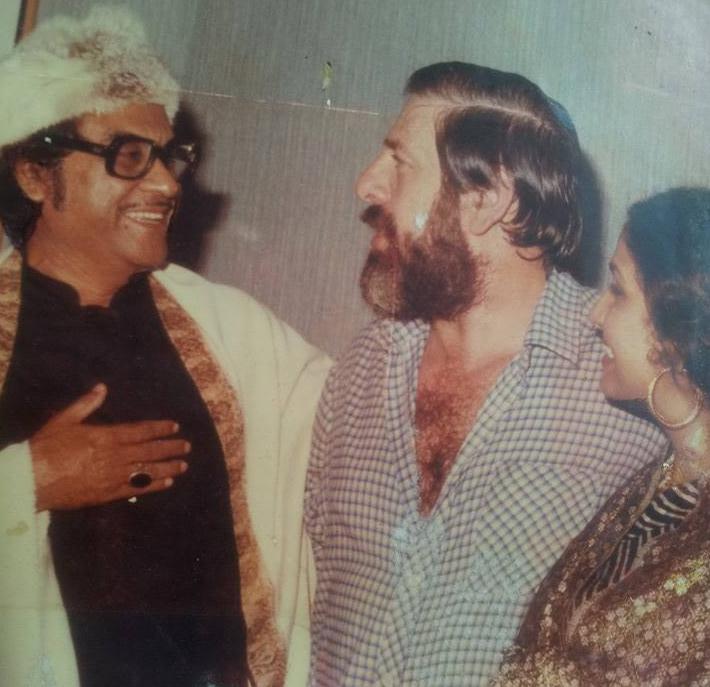Kishorekumar with his wife & his favourite actor Danny Ke