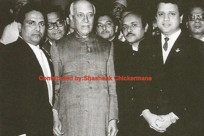 Shankar Jaikishan, Madan Mohan, Mohd Safi with Jawaharlal Nehru & others