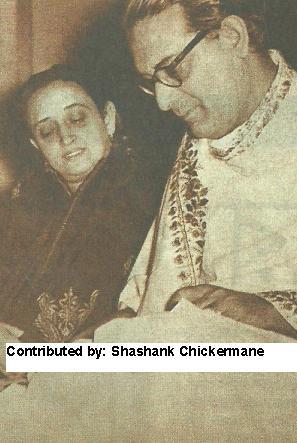 Hemant Kumar with wife Bela Mukherjee