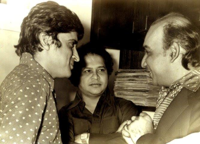 Laxmikant discussing with Javed Akhtar & Yash Chopra