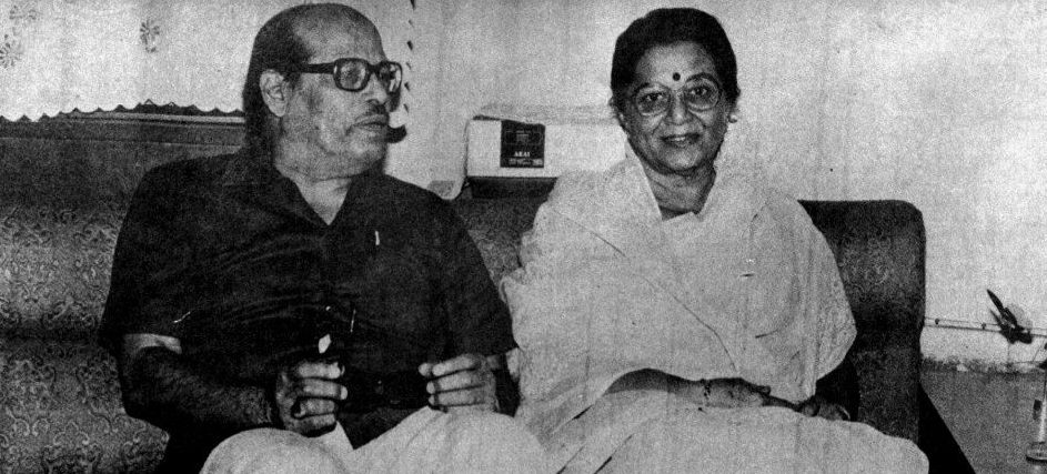 Mannadey with his wife