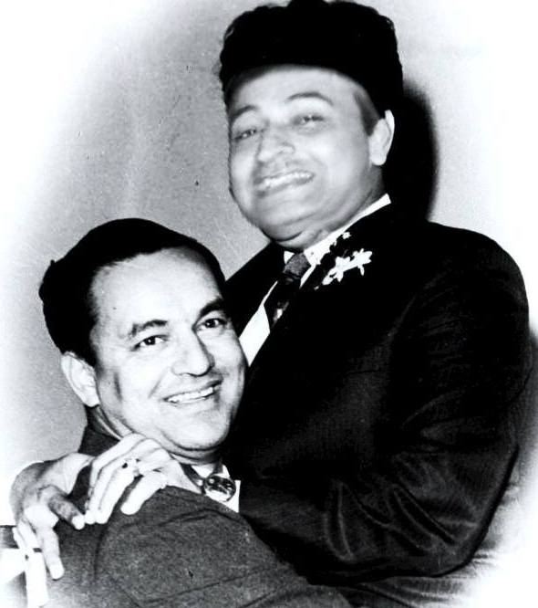 Mukesh with his friend