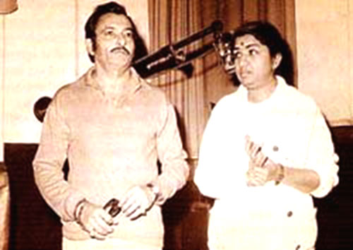 Lata Mangeshkar with Madan Mohan