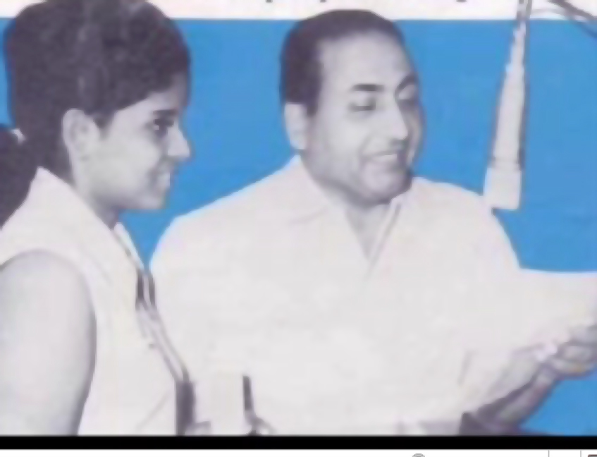 Mohd Rafi Sahib with some unidentified Co-Singer