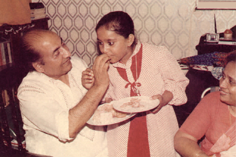 Mohd Rafi with his grand daughter
