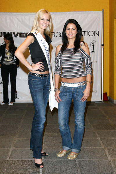 Luicie Hadasova, Miss Universe Czech Republic 2007 and Bona IIdiko, Miss Universe Hungary 2007-2