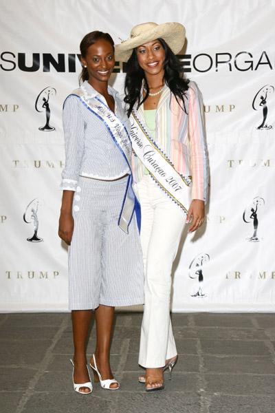 Renata Christian Miss Universe US Virging Islands and Naemi Monte, Miss Universe Curacao 2007-5